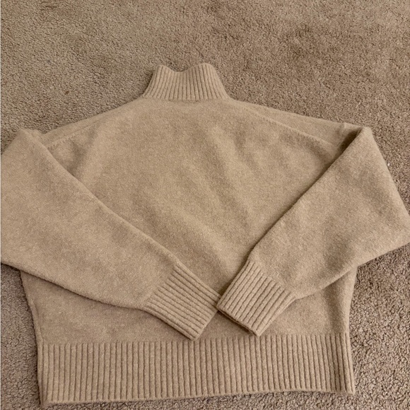 Zara Sweaters - Zara women’s Cozy Mock Neck Sweater in Beige